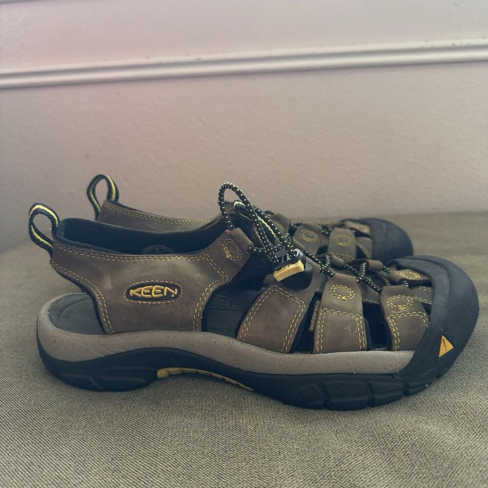 Keen Newport H2 Waterproof Bison Brown Leather Sport Sandals 110220 Men’s Size 8 - Picture 2 of 7